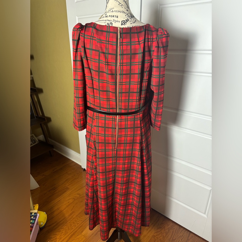 Calvin Klein Red Plaid Dress - Picture 9 of 10